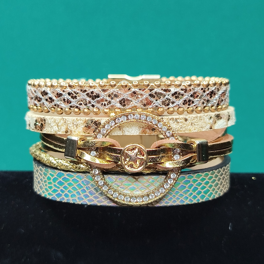 Elegant Magnetic Multi Strand Cuff